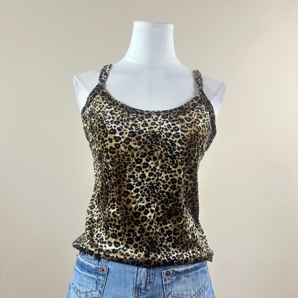 Z.Ro Y2K Velveteen Leopard Print Top